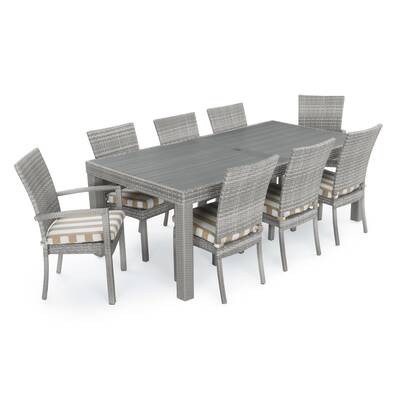 Castelli 9 Piece Sunbrella Dining Set With Cushions Reviews