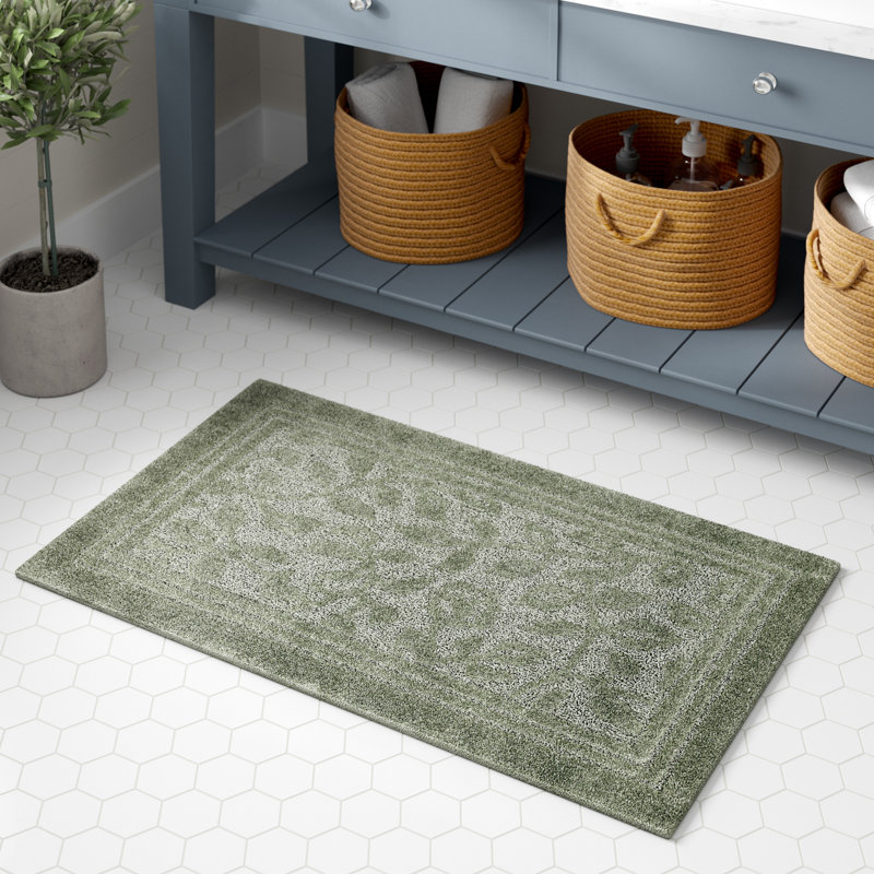 Darby Home Co Gengler Nylon Non Slip Fl Bath Rug Reviews Gengler Nylon Non Slip Fl Bath Rug