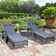Barkhamsted Reclining Sun Lounger Set With Cushions and Table