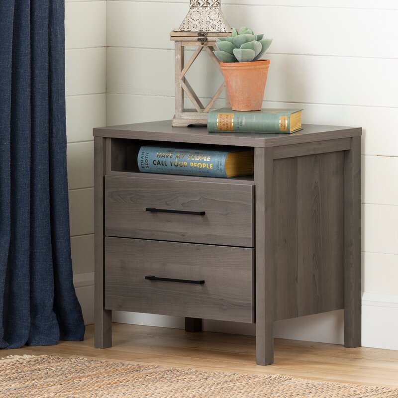 South Shore Gravity 2 Drawer Nightstand Reviews Wayfair