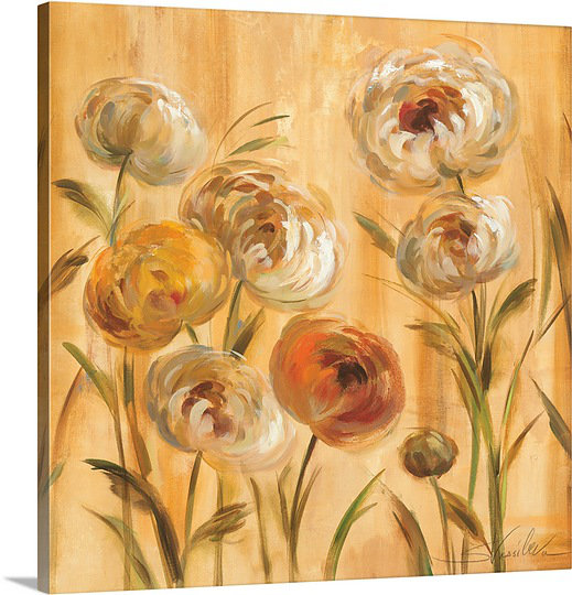 Canvas On Demand Sunshine Mums Ii By Silvia Vassileva Painting