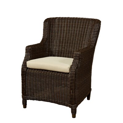Wildon Home Arm Chair With Cushion Fabric Canvas Air Blue