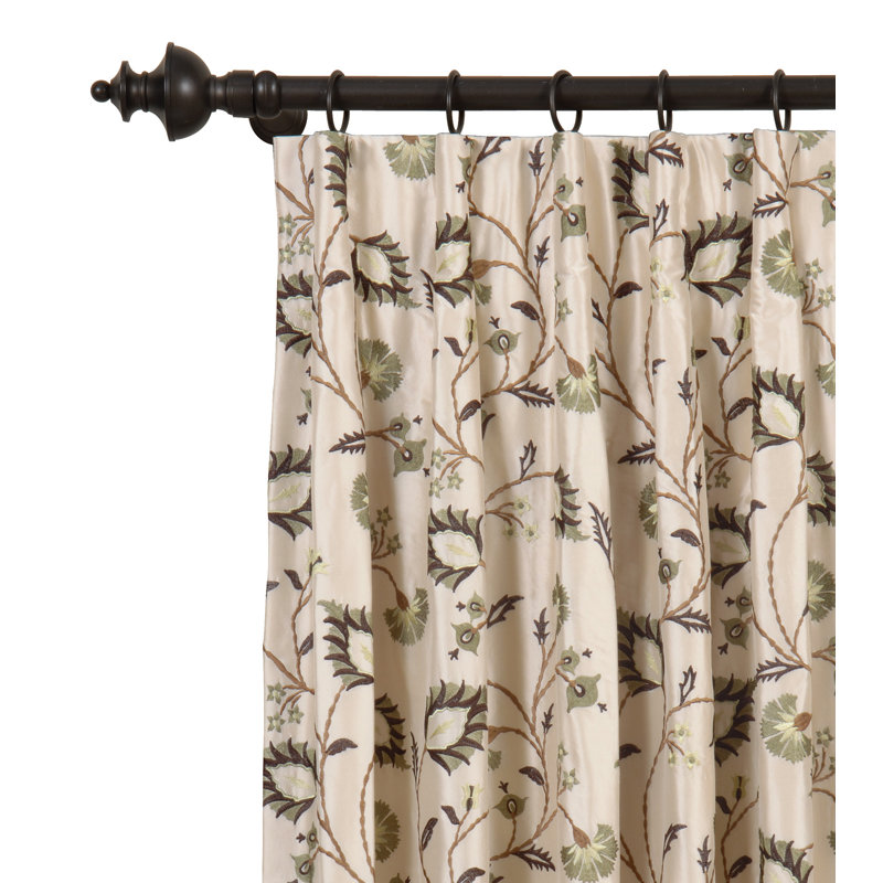 Eastern Accents Michon Floral Flower Room Darkening Thermal Pinch