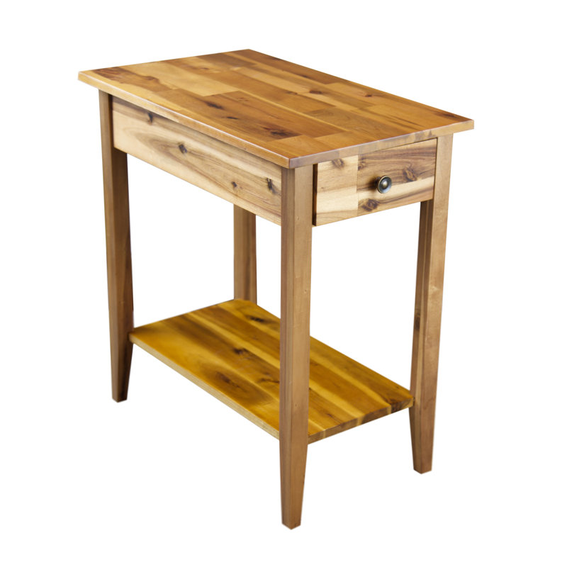 Winston Porter Kabamba Solid Wood End Table With Storage Reviews Wayfair