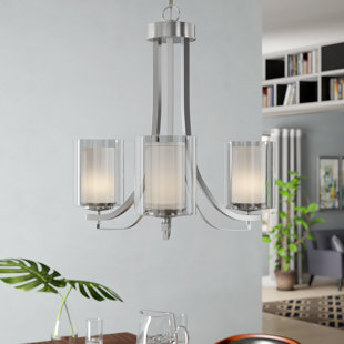 Go to store & view more images Nettie 3-Light Shaded Chandelier by Zipcode Design