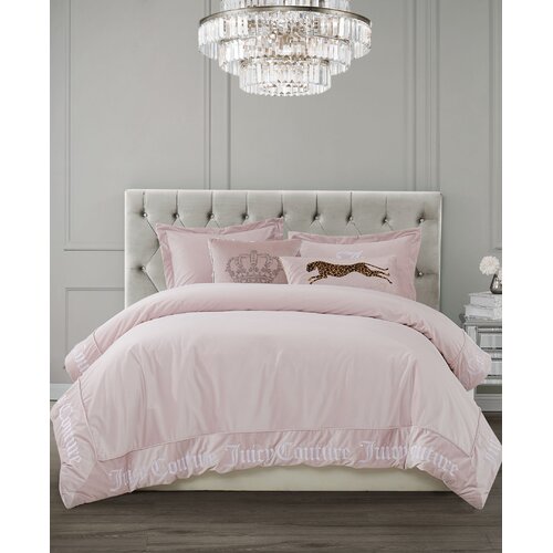 Juicy Couture Pink Microfiber 3 Piece Comforter Set & Reviews | Wayfair