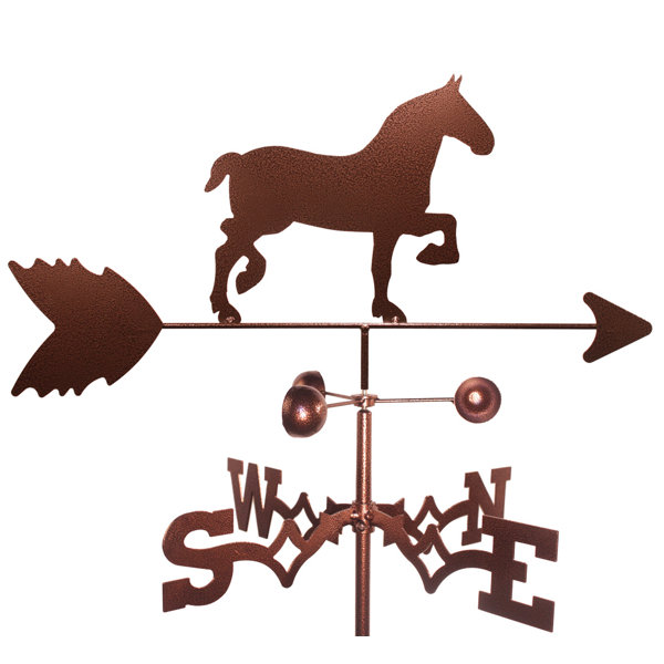 SWEN Products DRAFT HORSE Black Metal Welcome Sign