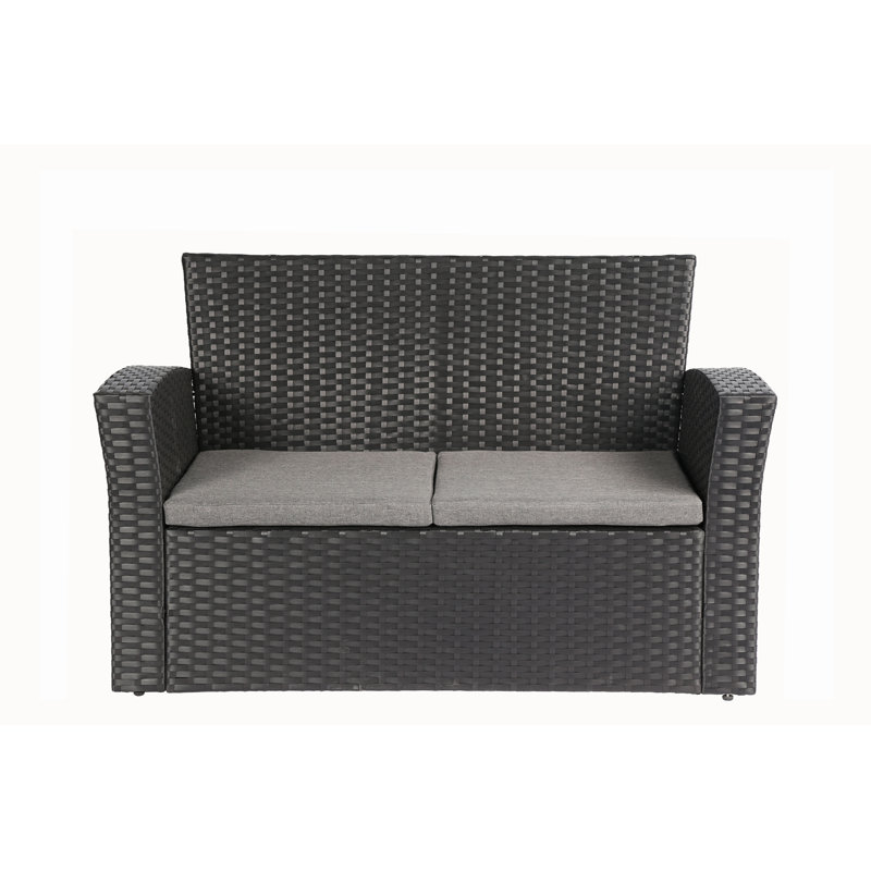 Mateo 4 Piece Rattan Sofa Seating Group With Cushions Reviews