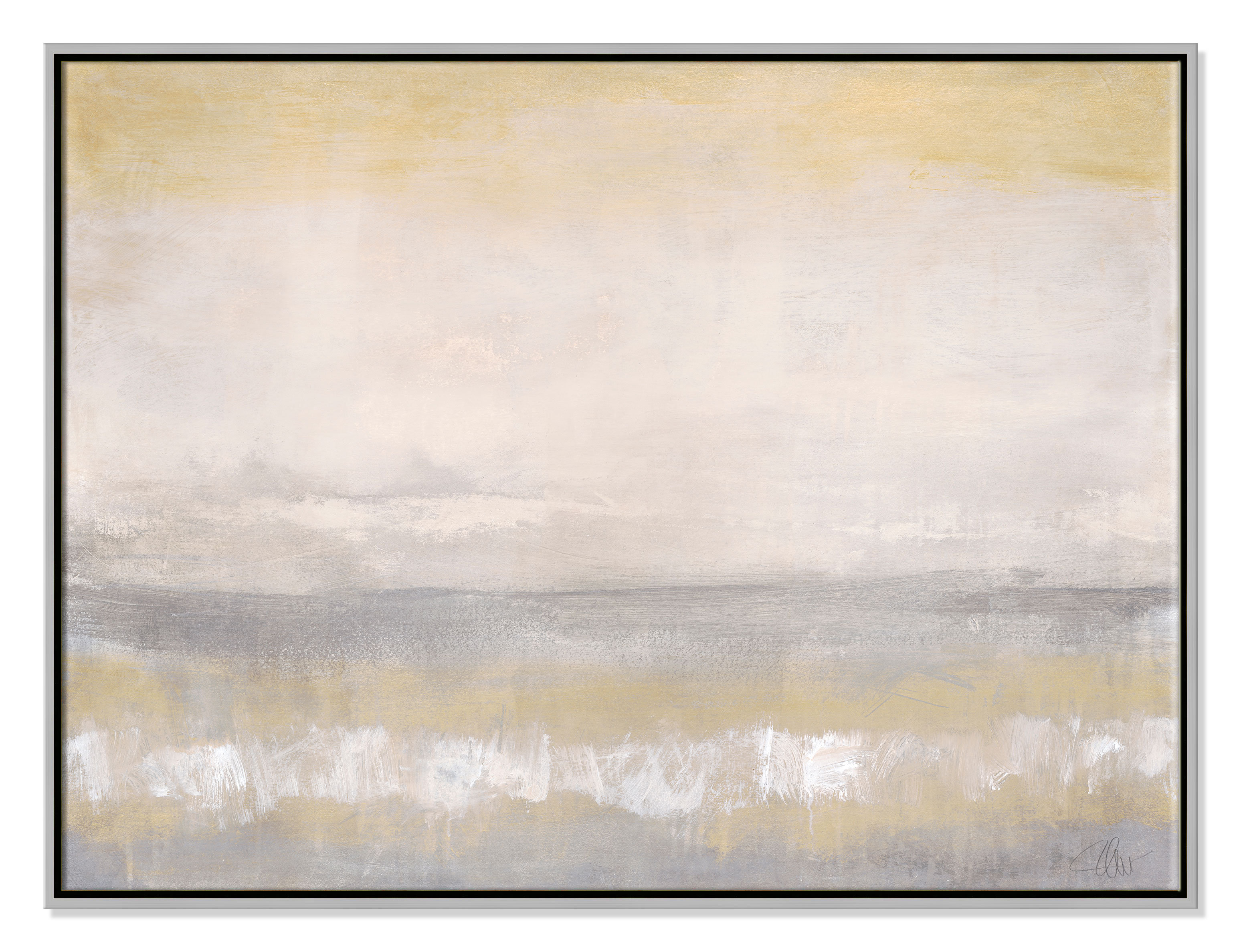 Casafinearts Morning Calm 2 Floater Frame Painting On Canvas Wayfair