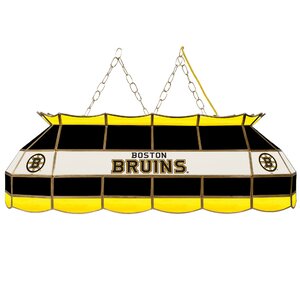 NHL Stained Glass 3-Light Pool Table Light