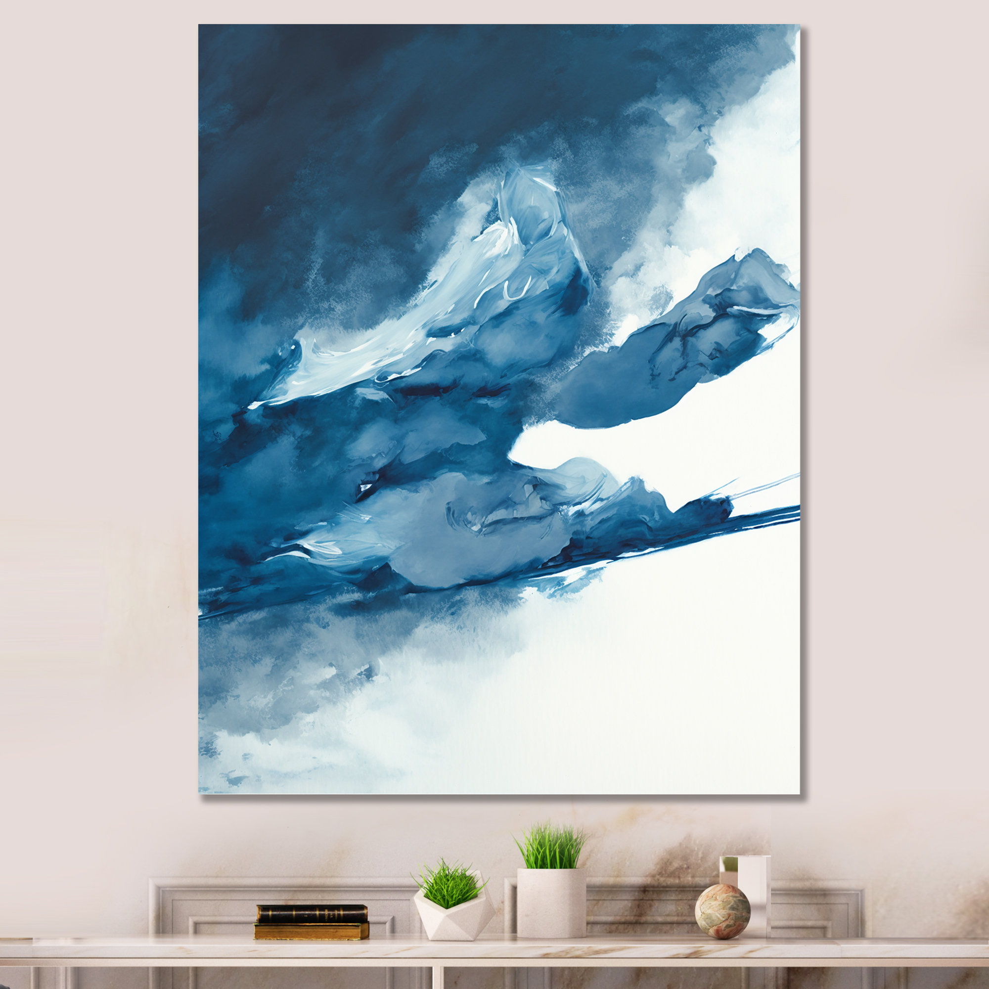 Ivy Bronx Sapphire Blue Nebula IV Sapphire Blue Nebula IV - Unframed ...