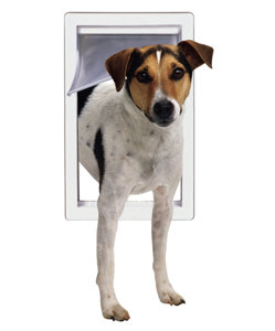 Small Pet Door with Telescoping Frame