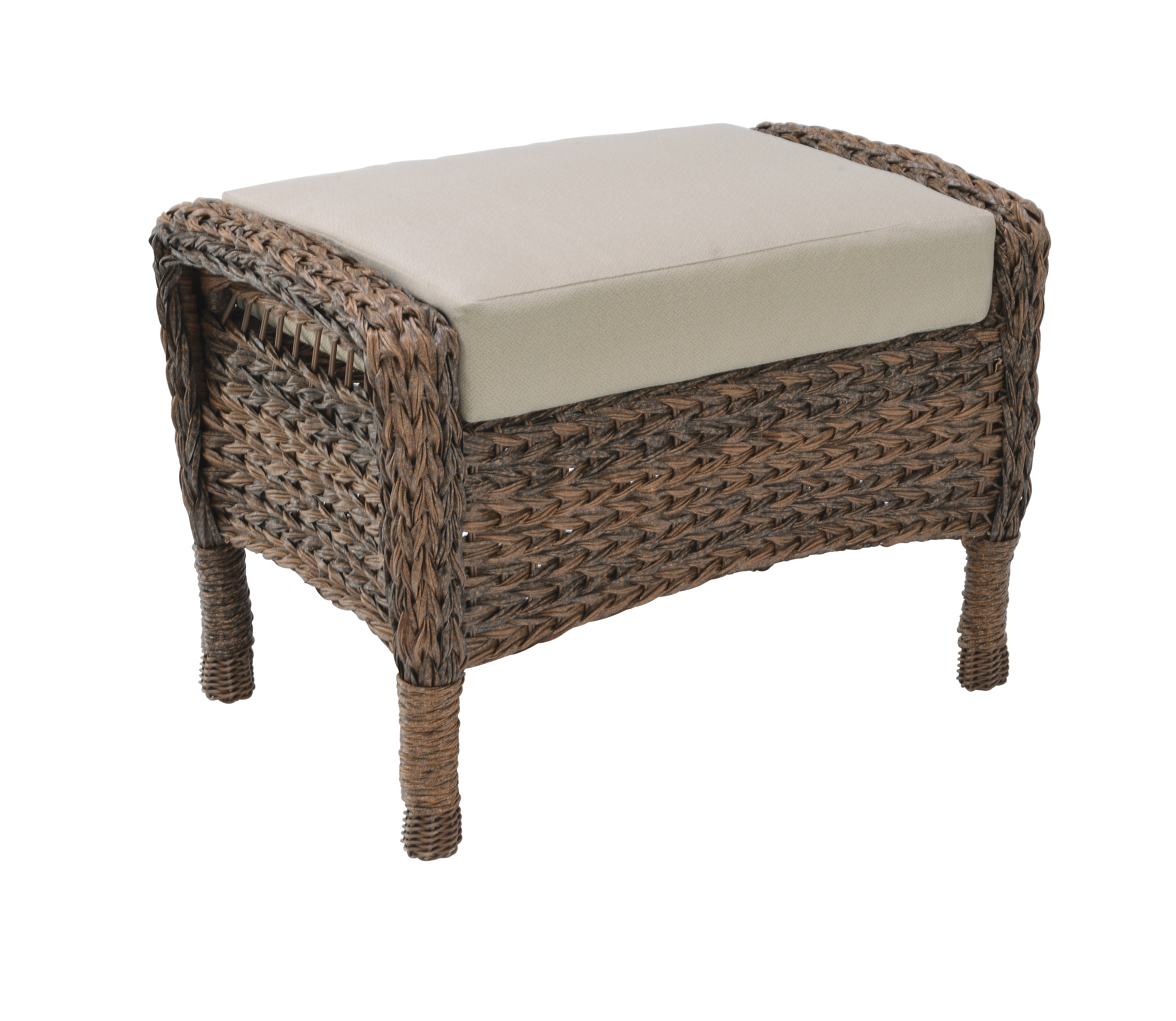 cushion for wicker footstool