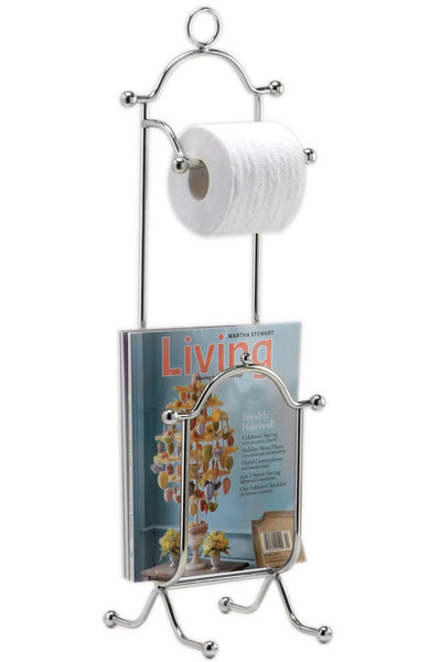 Wildon Home Freestanding Combination Magazine Rack And Toilet Paper Holder Reviews Wayfair