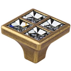 Swarovski Crystal Square Knob