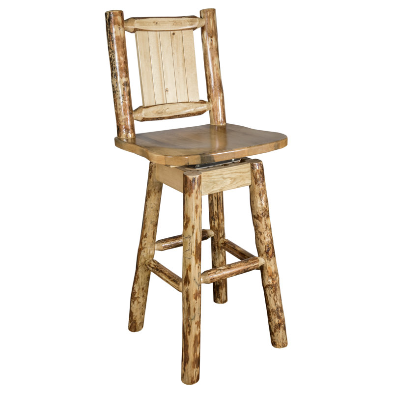 Loon Peak Tustin Rustic 24 Swivel Bar Stool Wayfair Tustin Rustic 24 Swivel Bar Stool