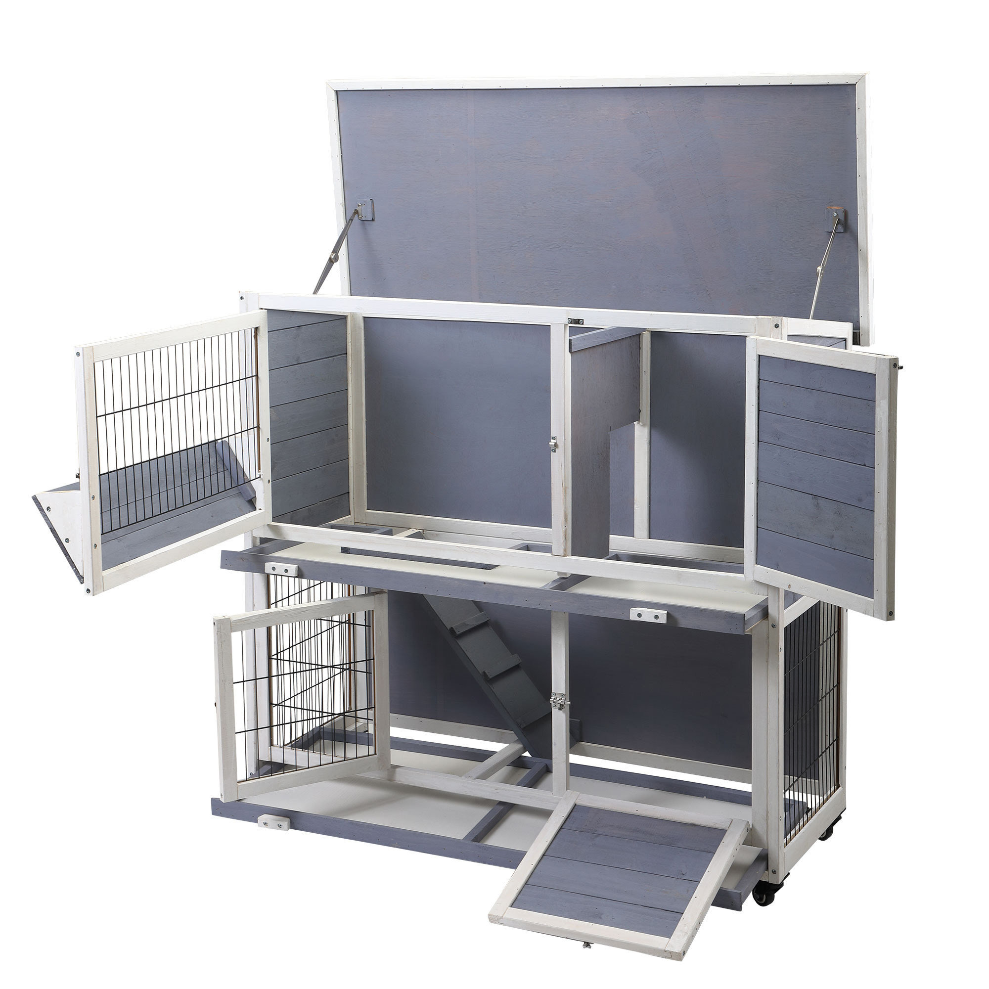 Tucker Murphy Pet™ Battifora Weather Resistant Rabbit Cage with Ramp Wayfair