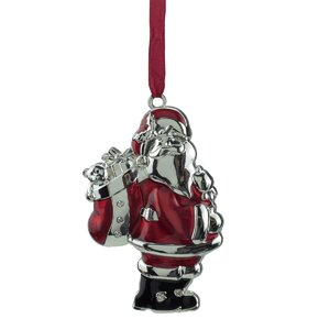 Regal Santa Claus Ornament with European Crystal
