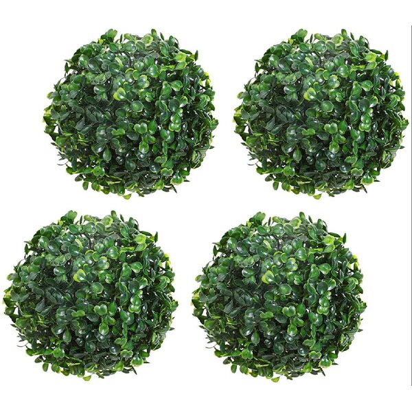 10cm Boxwood Ball Artificial Leaf Topiary Ball Realistic Fake Plant Home Garden Décor Green Plastic Plant Ball Decoration