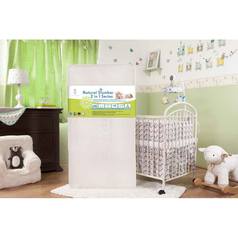 L A Baby Naturally Triple Zone Cotton Crib Mattress Buy Now