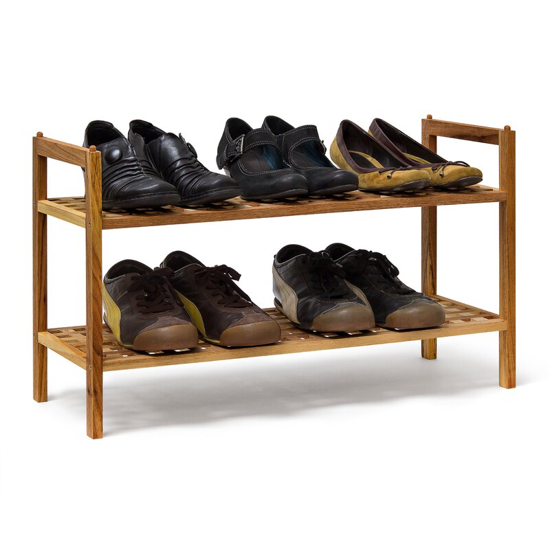 2 shelf shoe rack
