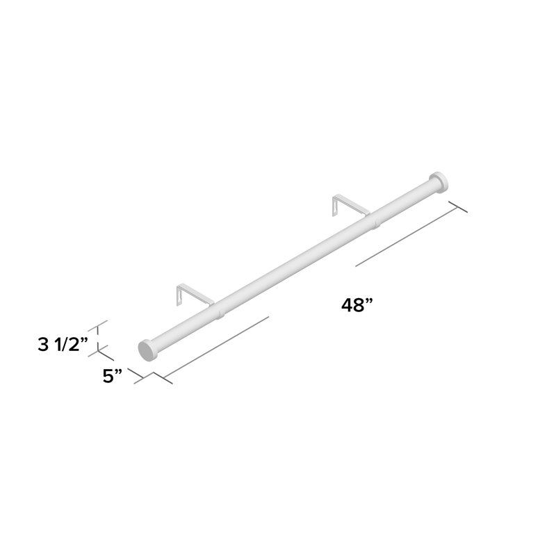 Mercury Row Wiesner Window Single Curtain Rod Hardware Set