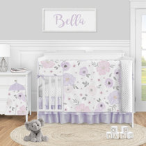 purple crib sheets