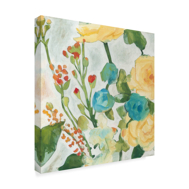 Charlton Home June Bouquet Ii Acrylic Painting Print On Wrapped