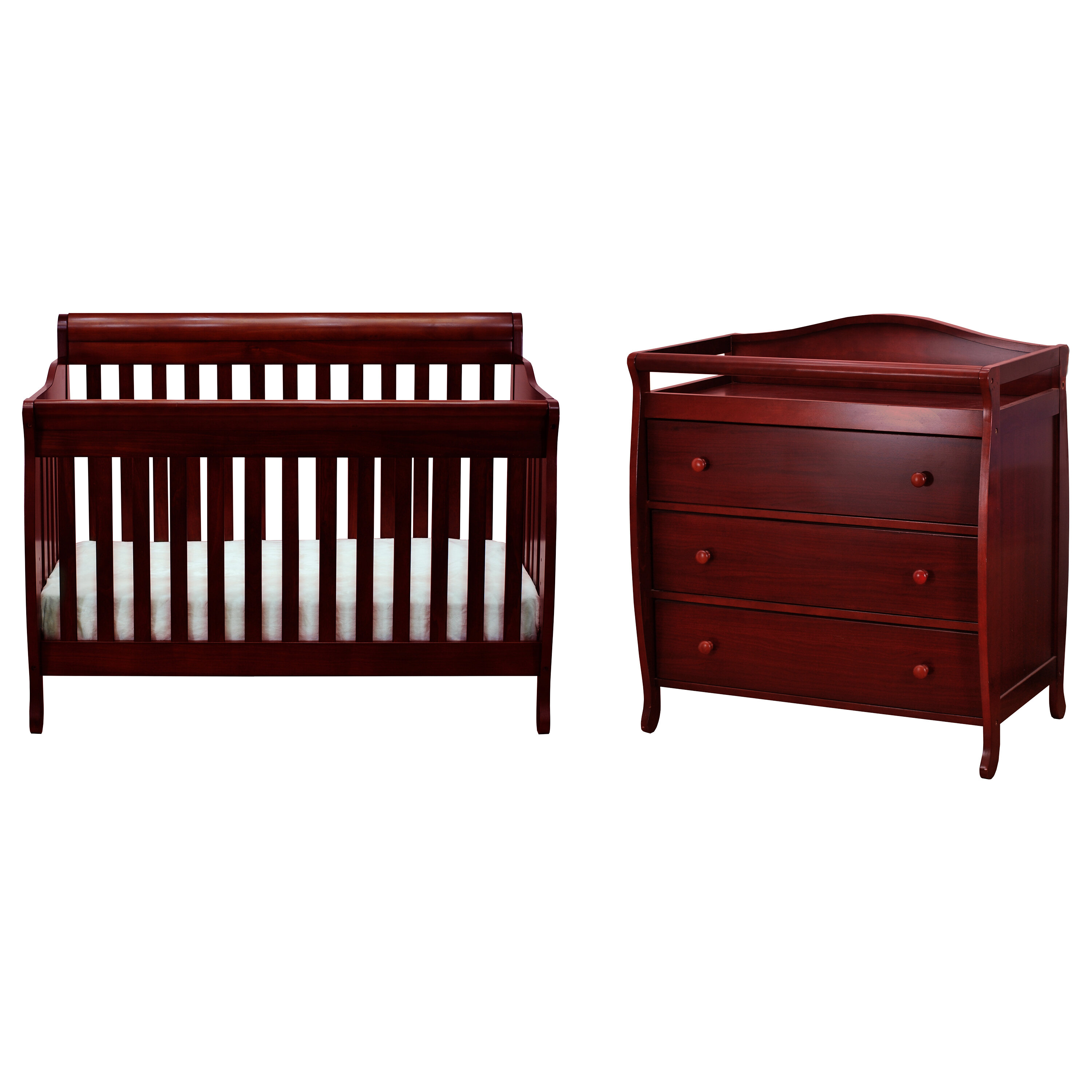 baby crib dresser and changing table set