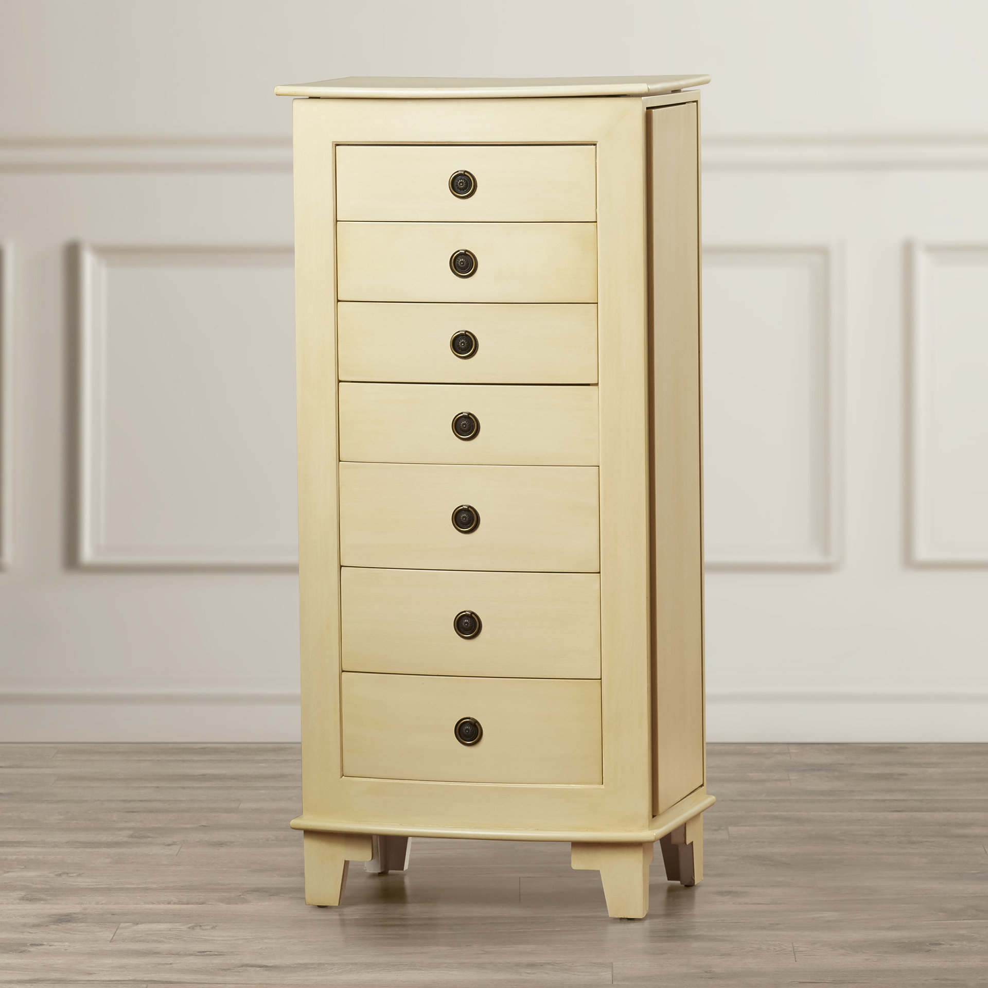 Wildon Home Cayman Jewelry Armoire With Mirror Reviews Wayfair