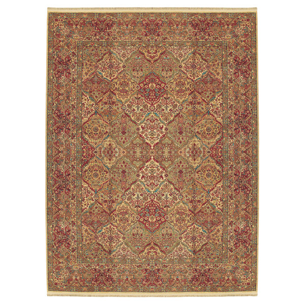 Karastan Empress Kirman Oriental Wool Red Brown Ivory Area Rug Perigold