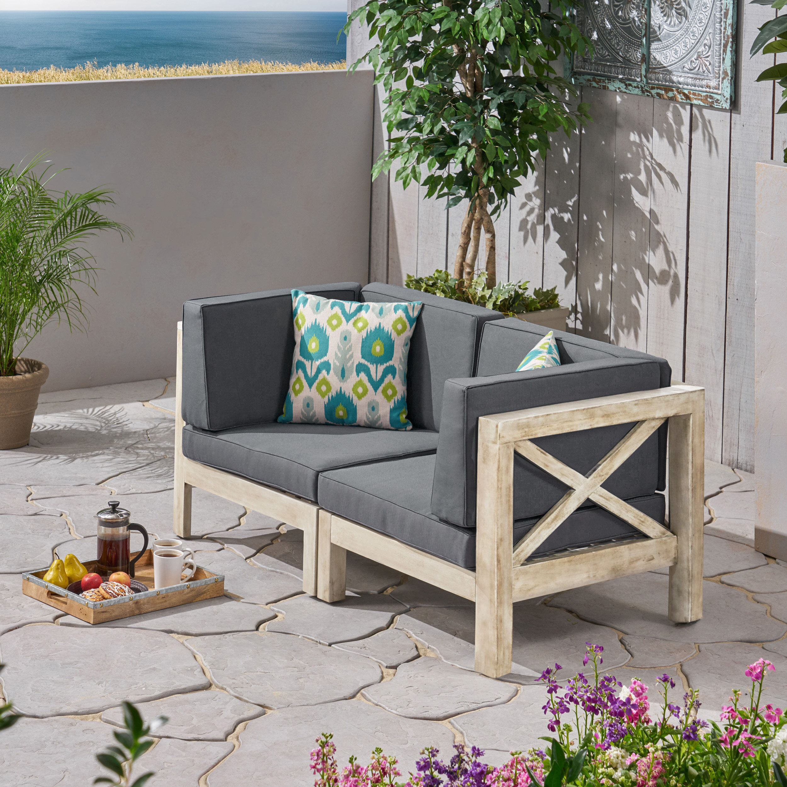 wayfair loveseat patio