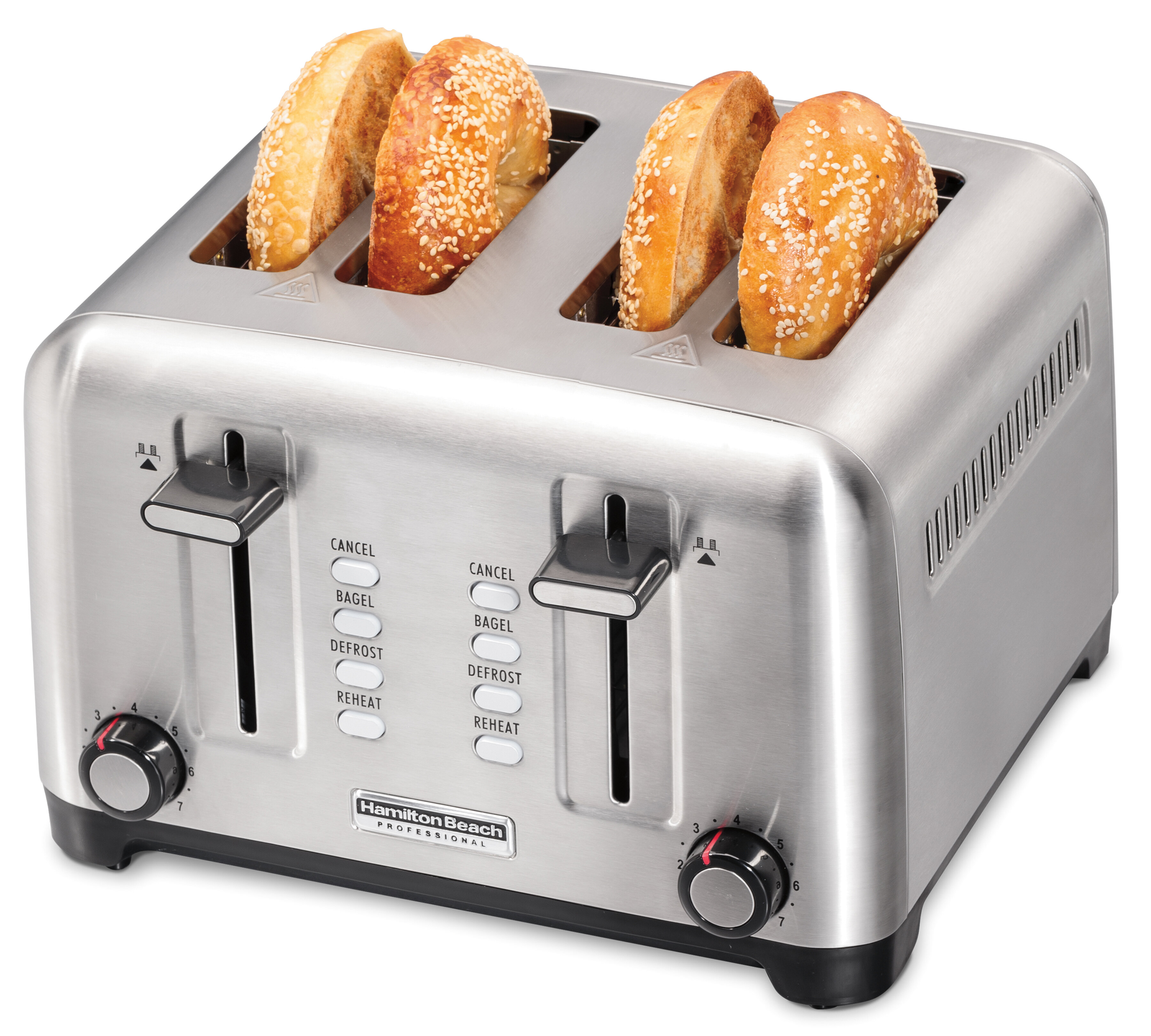 Removable Slide On Crumb Tray 1750w 6 Browning Bread Toast Settings Grey High Lift LIVIVO Taurus 4 Slice Toaster Glossy Finish with Extra Wide Slots Reheat Defrost & Cancel Functions 