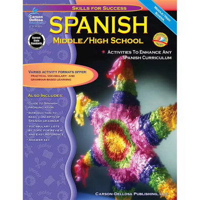 Spanish MiddleHigh School Book Frank Schaffer PublicationsCarson Dellosa Publications