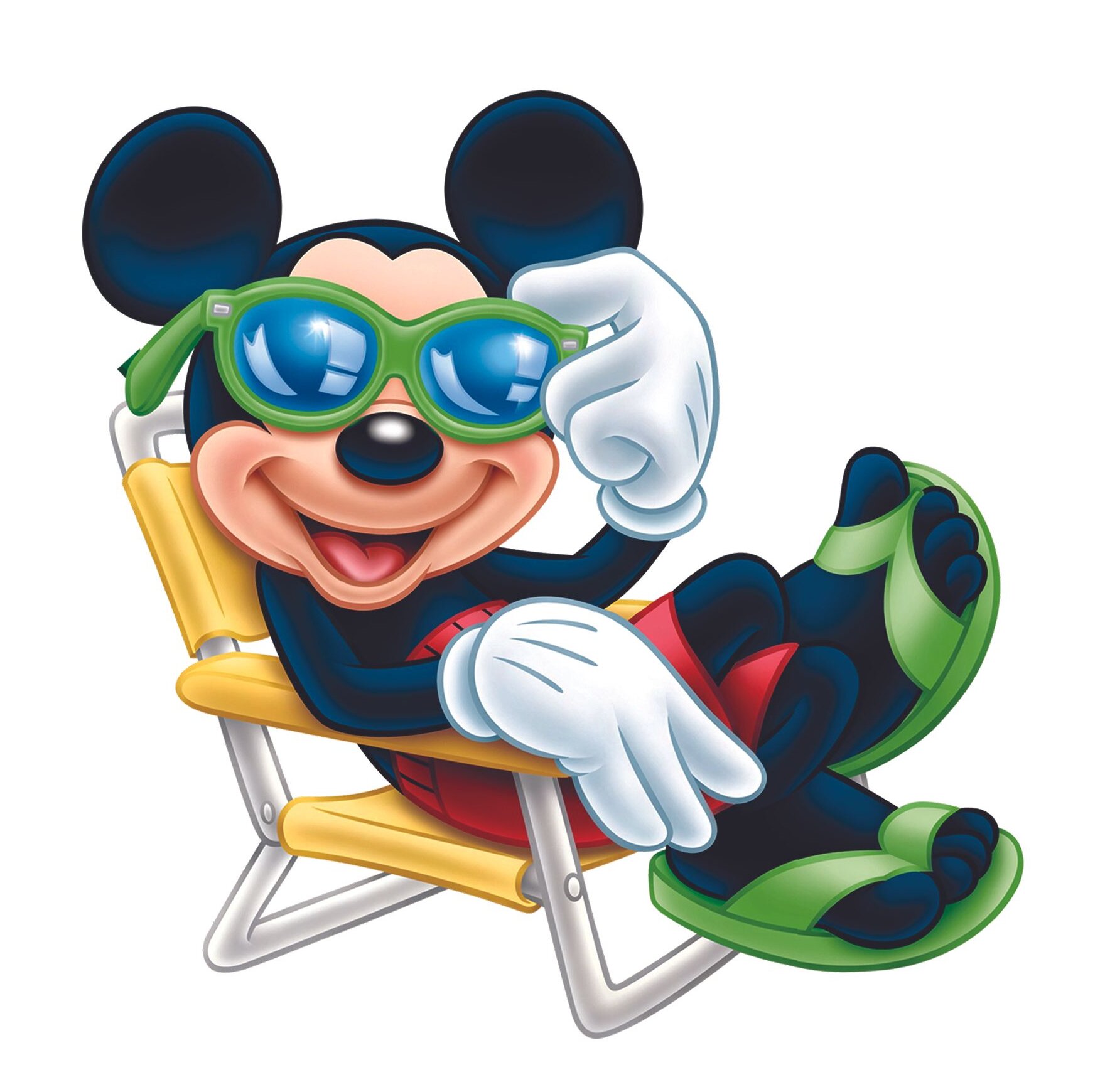 mickey mouse relax chair cartoon decors wall decal