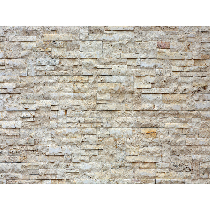 East Urban Home Rustic Bricks Non Woven 11 8 L X 106 W Stone Wall Mural Wayfair