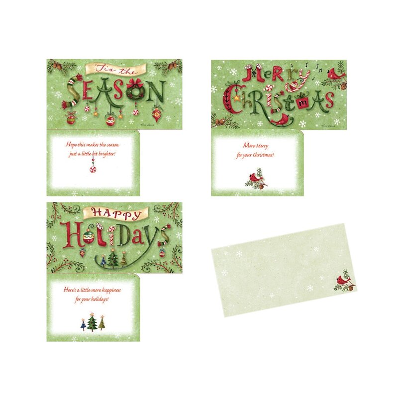 Download The Holiday Aisle 6 Piece Seasonal Expressions Money Gift Card Holder Set Wayfair