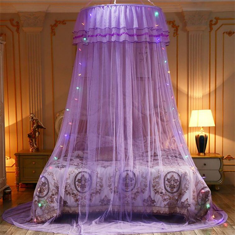 Elegant Round Lace Insect Bed Canopy Netting Curtain Dome Mosquito Net Home USA 