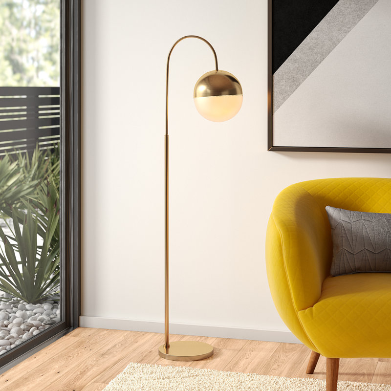Hykkon Damon 140 97cm Arched Floor Lamp Reviews Wayfair Co Uk Hykkon Damon 140 97cm Arched Floor Lamp