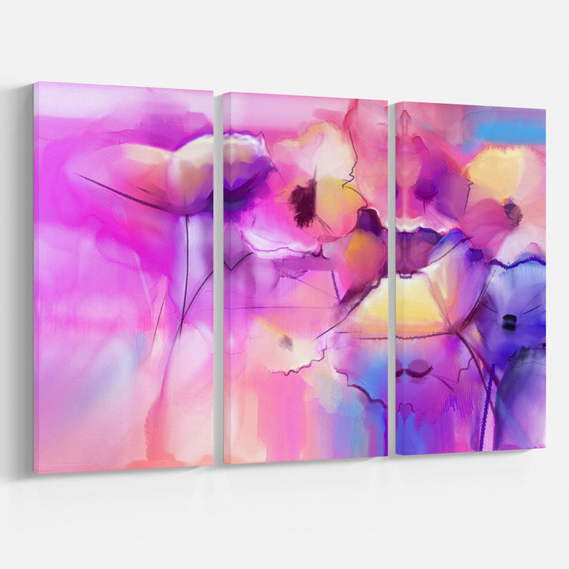 East Urban Home Tulip Flowers Floral Painting Print On Wrapped