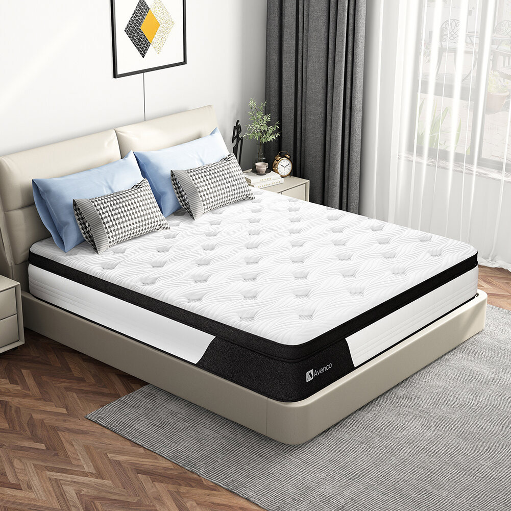Premium Single Bed Mattress Twin with CertiPUR-US Foam for Supportive Twin Mattress Pressure Relief & Cooler Sleeping 10 Years Support Avenco 10 Inch Twin Memory Foam Mattress in a Box
