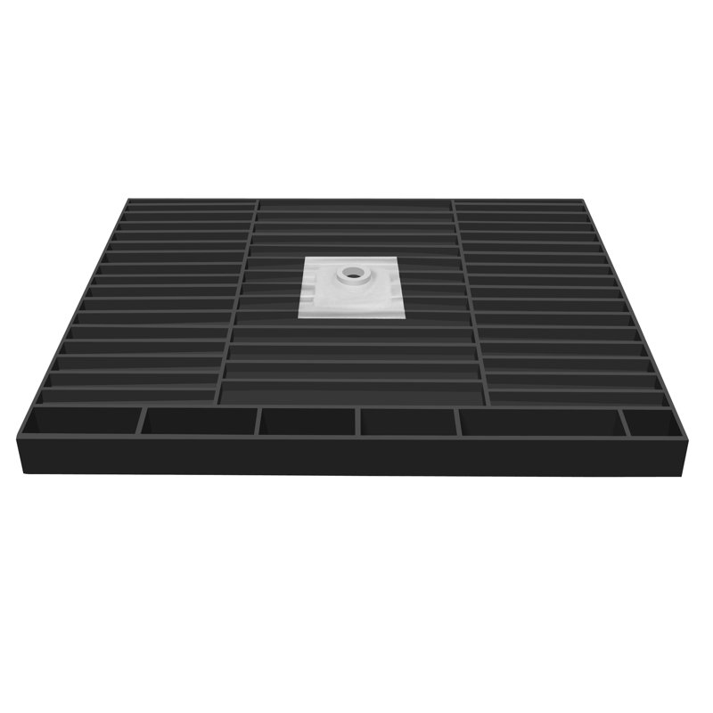 Tile Redi 72 X 37 Triple Threshold Shower Base With Drain Top