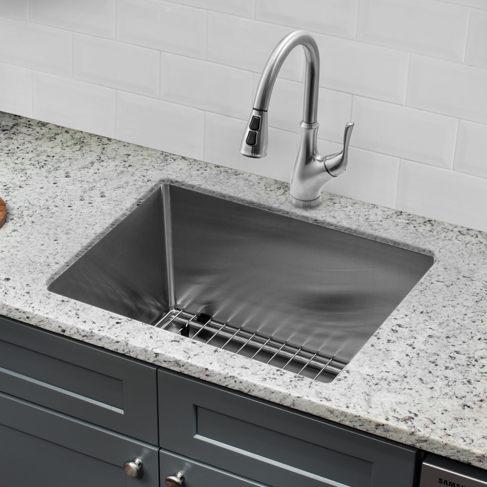 Soleil Radius 20 L X 15 W Undermount Kitchen Sink With Faucet Undermount Kitchen Sink With Faucet