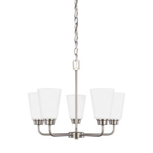 Go to store & view more images Joan 5-Light Shaded Chandelier by Red Barrel Studio