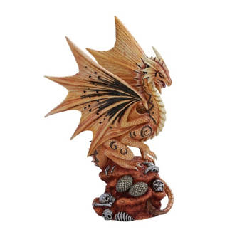 World Menagerie Pisinemo World Menagerie Desert Sand Element Chaos Dragon Statue Anne Stokes Fantasy Art Age Of Dragons And Dungeons Decor Figurine Adult Mother