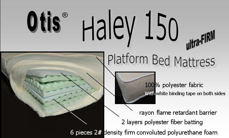 otis bed haley 150 8 platform bed mattress