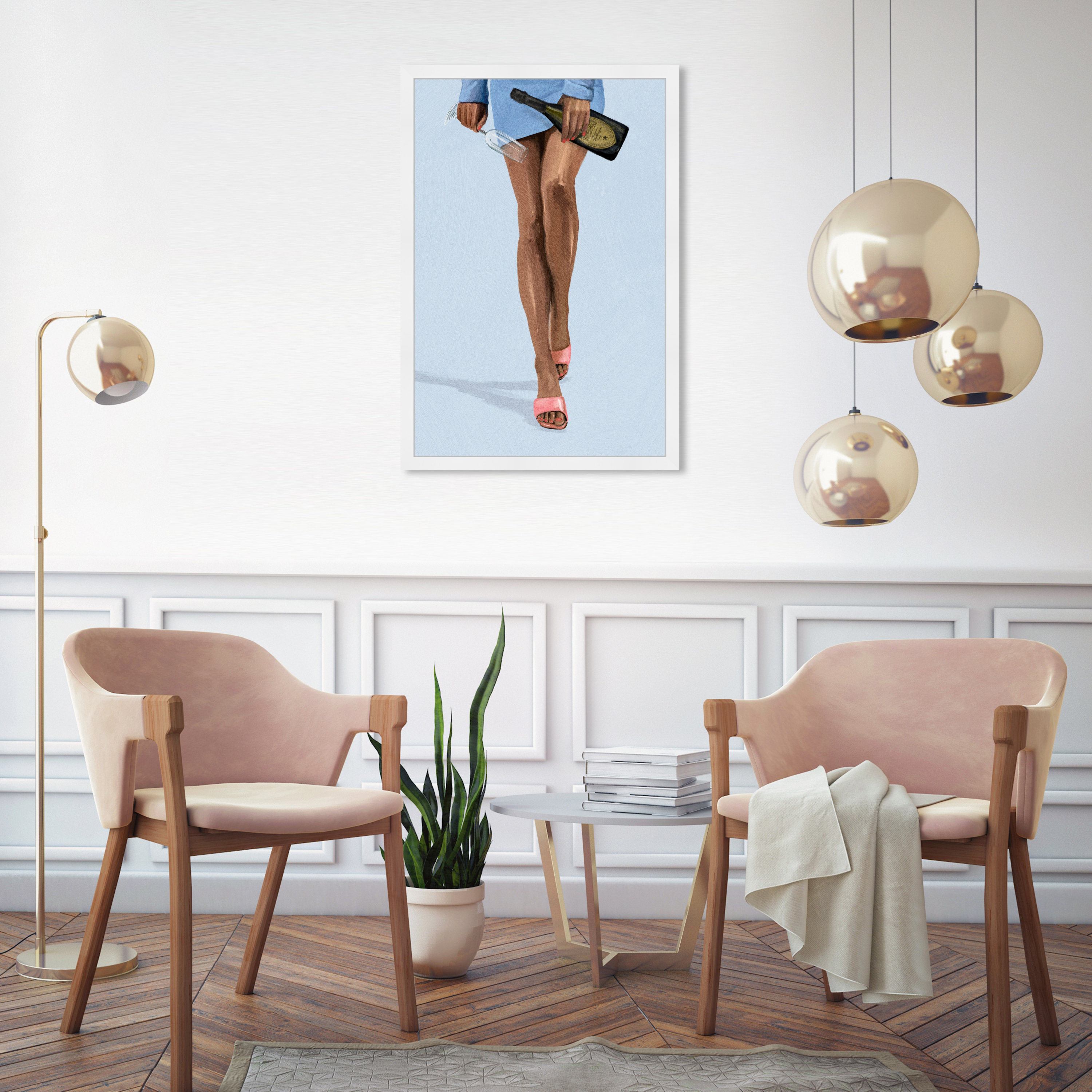 Oliver Gal Going Out, Bubbly Outfit Night Glam Blue Going Out by Oliver