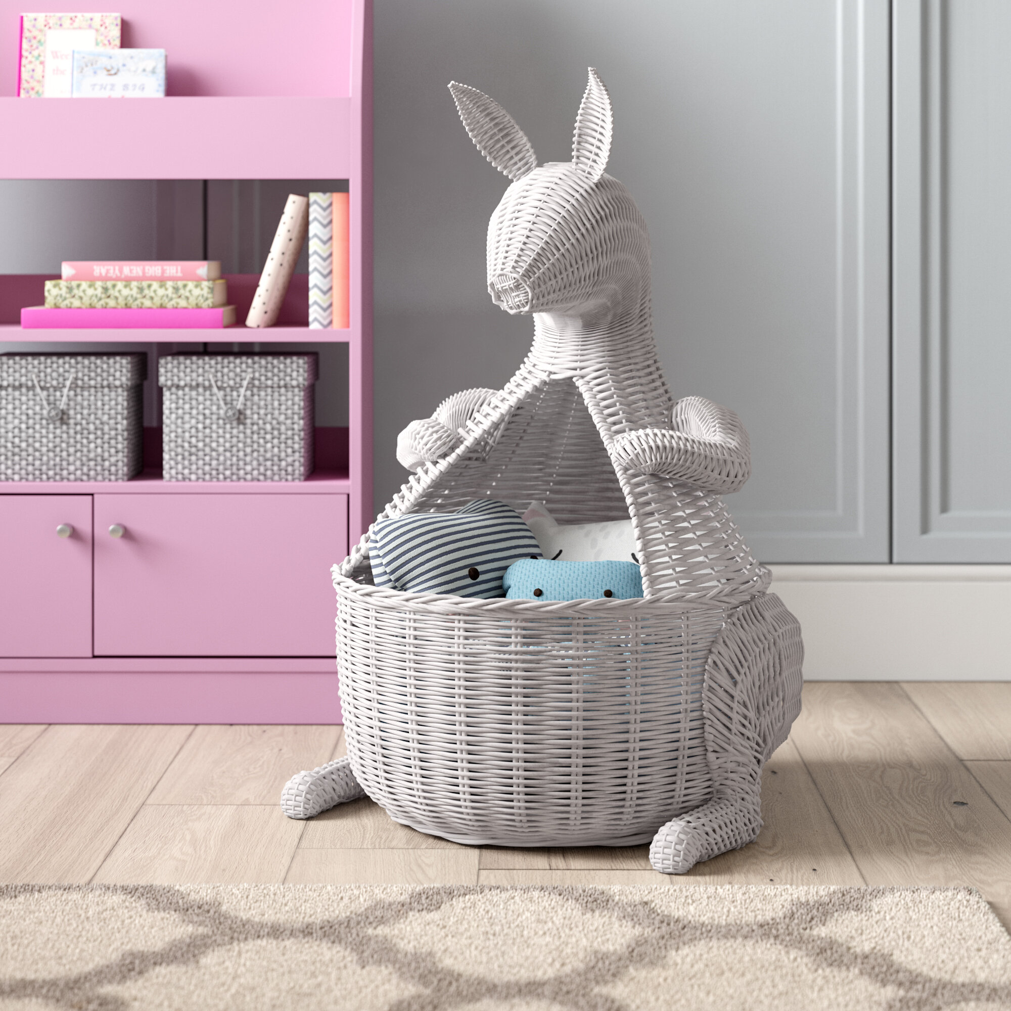 wicker toy basket