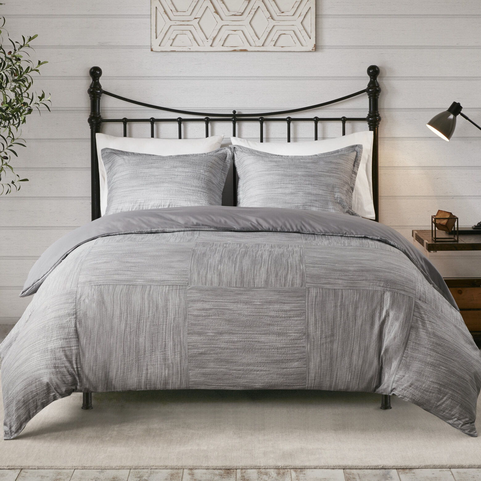 madison park kate white cotton seersucker duvet cover set