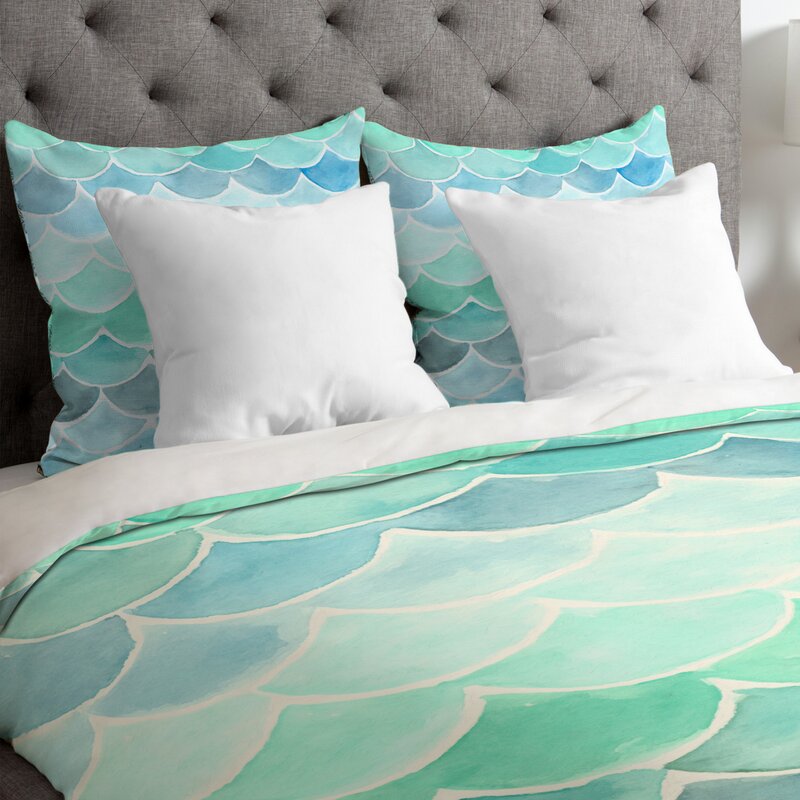 East Urban Home Mermaid Scale Duvet Cover Reviews Wayfair